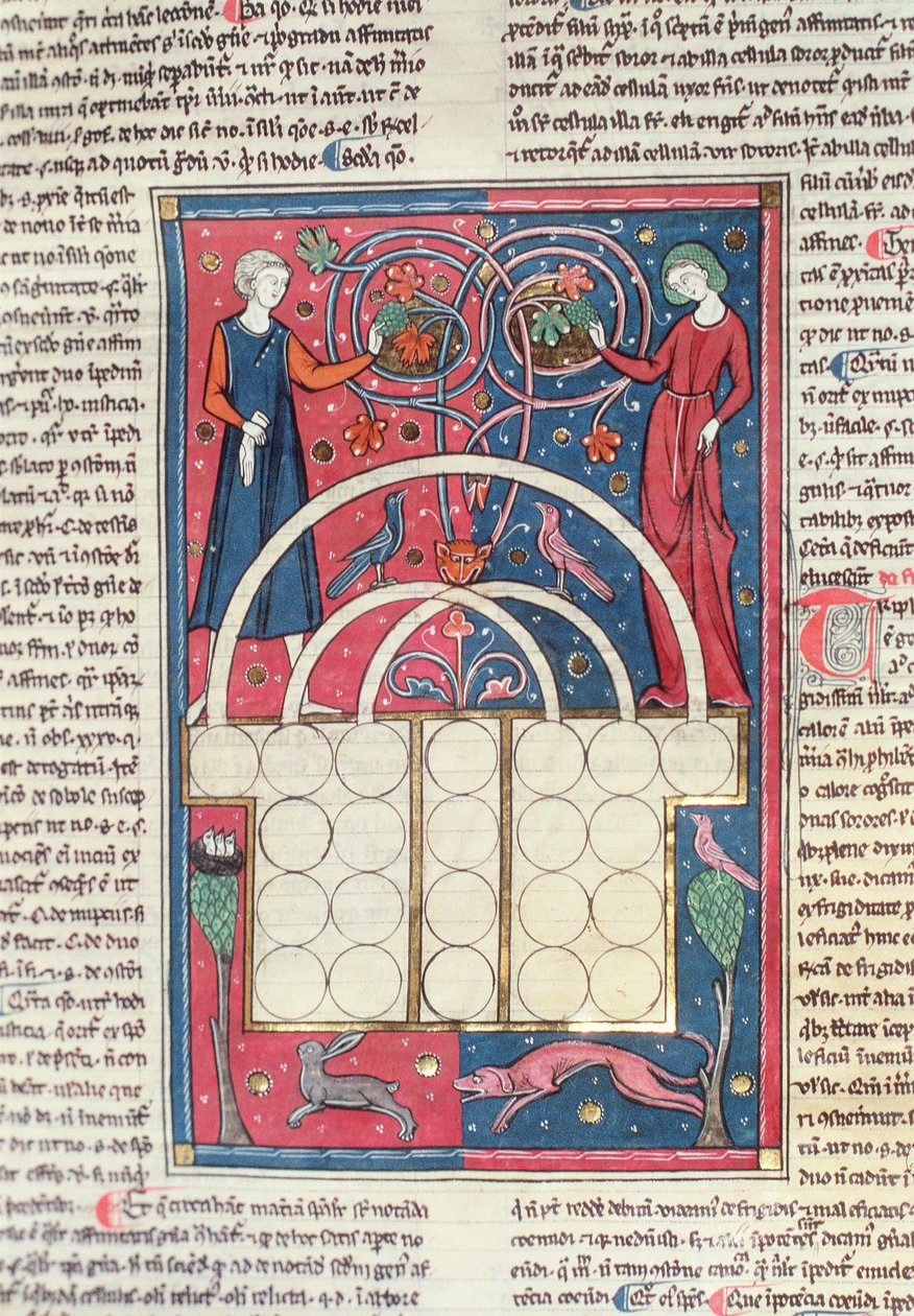 Codex 3 Bog IV To ædle elskere (vellum) af Spanish School