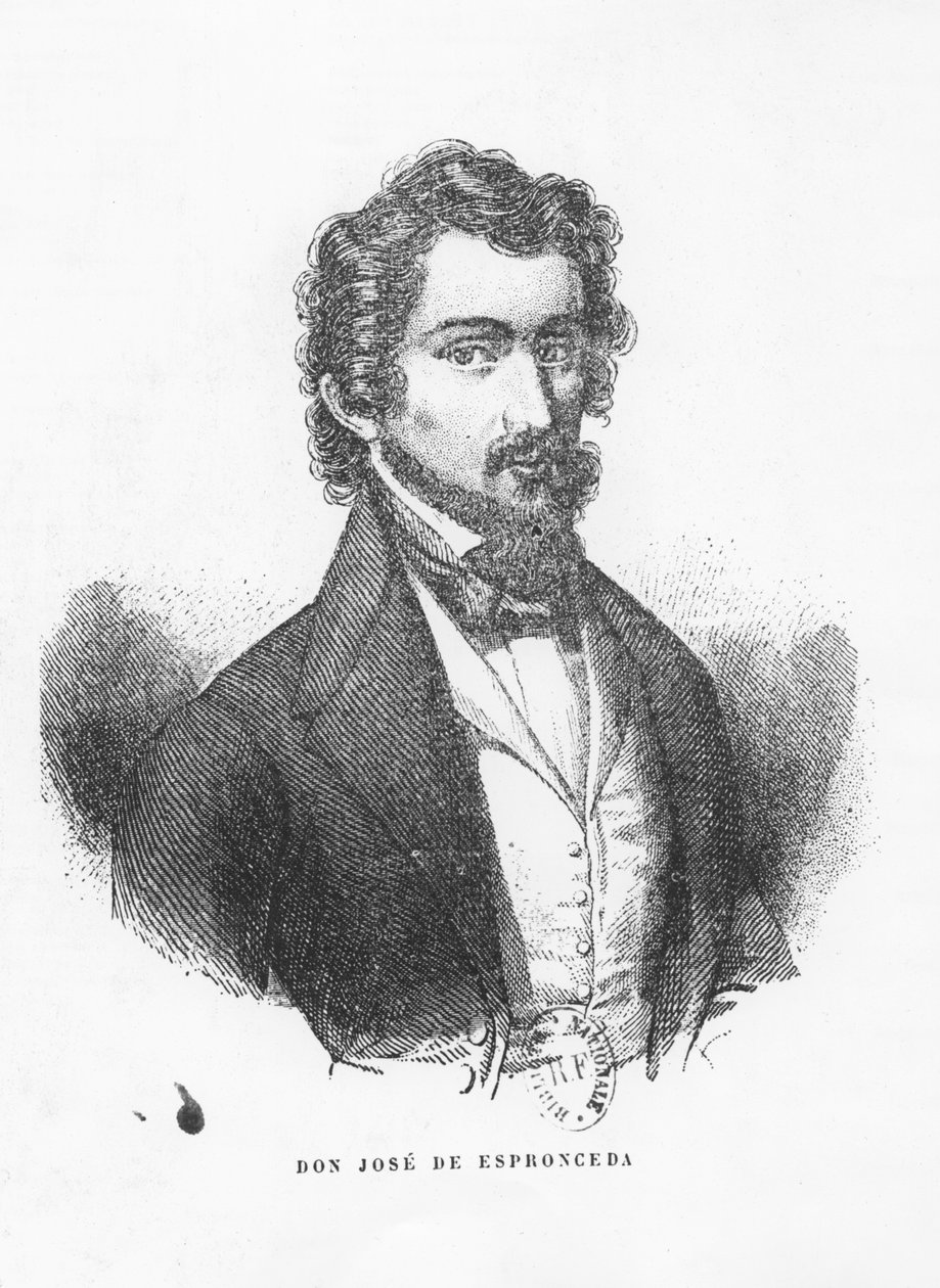 Don José de Espronceda af Spanish School