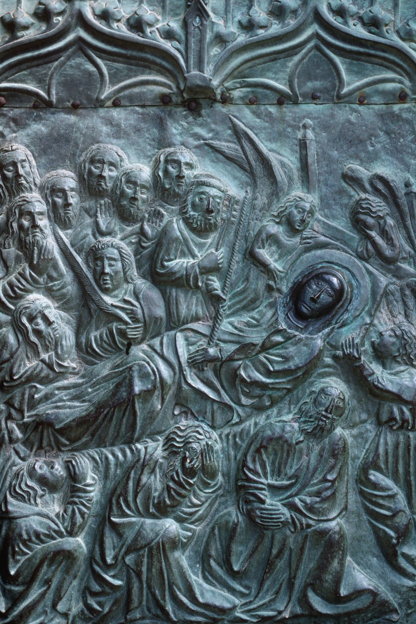 Kristi gravlæggelse (bronze) af Spanish School