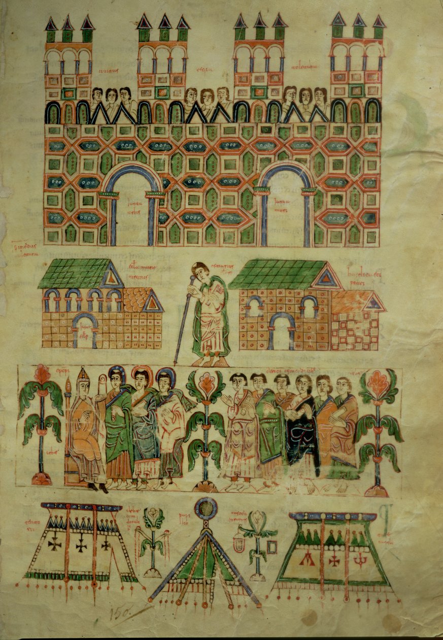 F.142 The Council of Toledo, fra Abeldas Councilar Codex af Spanish School