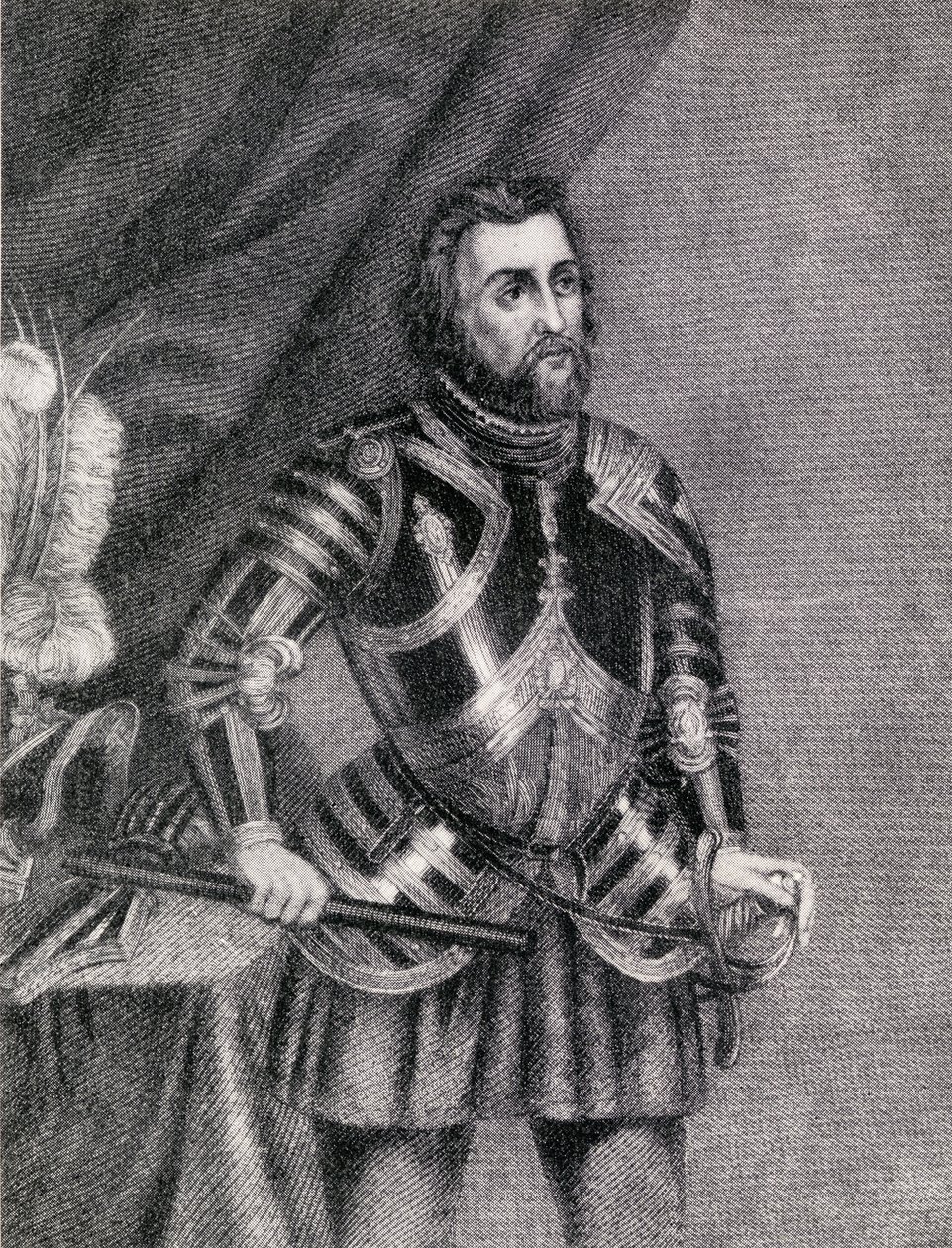 Hernan Cortes, markis af Oaxacadalen (1485-1547) af Spanish School
