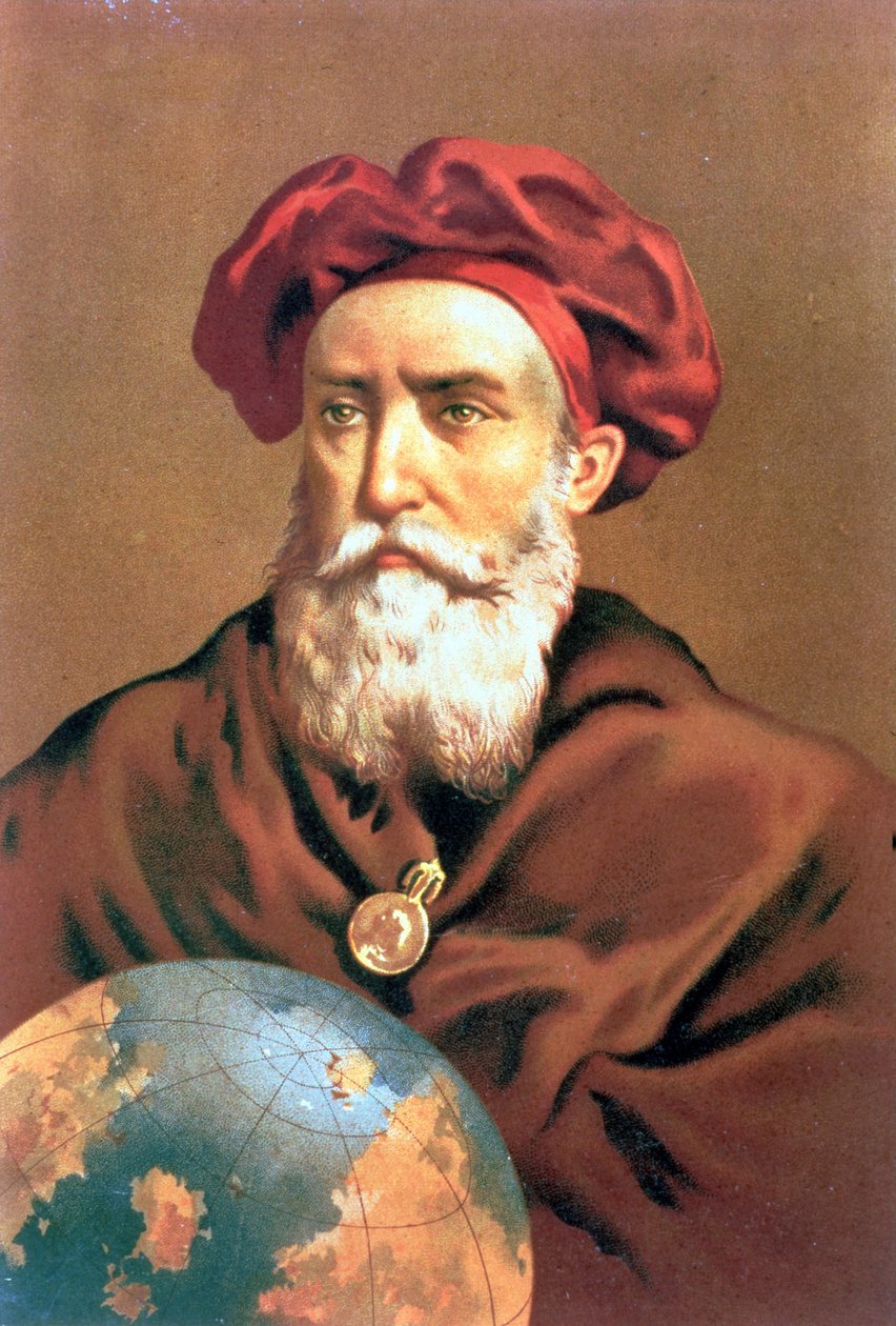 IND 123 0784502/2 Vasco da Gama (ca. 1469-1525) portugisisk navigatør af Spanish School