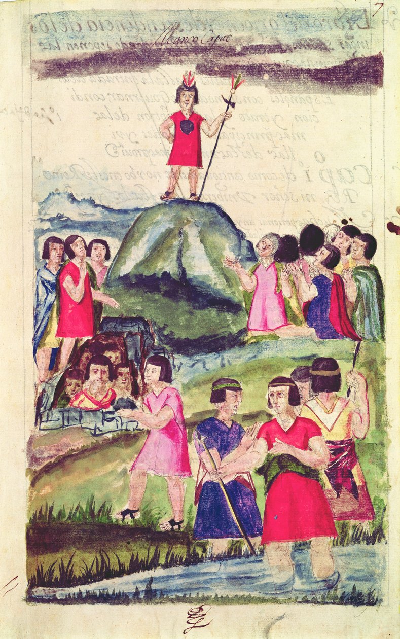 Illustration af Manco Capac, fra 