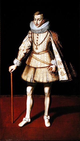 Infant Carlos, bror til Philip IV (olie på lærred) af Spanish School