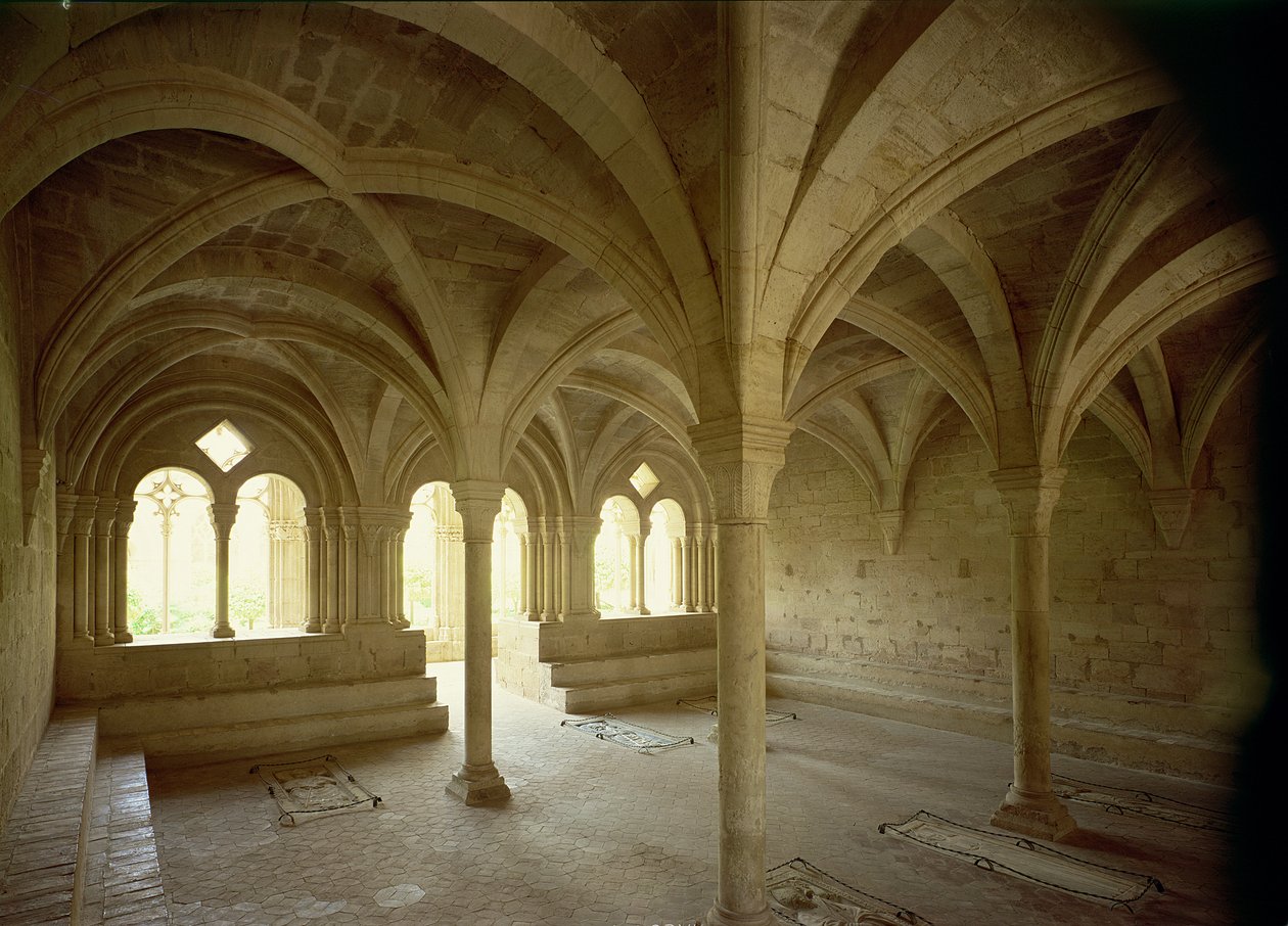 Interiør af Kapitelhuset, 1100-1200-tallet af Spanish School