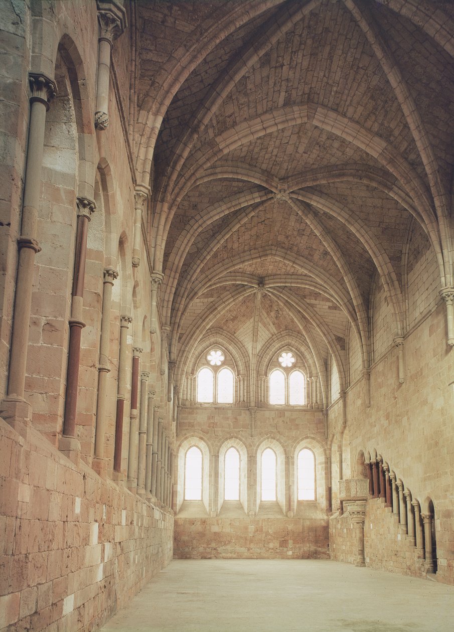 Interiør af klostrets refektorium, 1215 af Spanish School