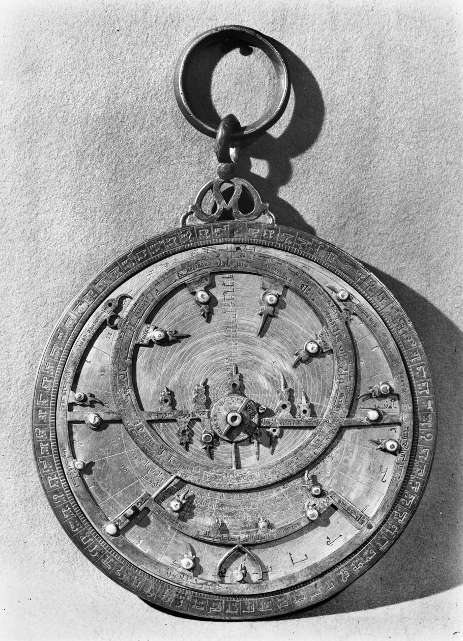 Moorish Astrolabe, fra Cordoba, 1054 (metal) af Spanish School