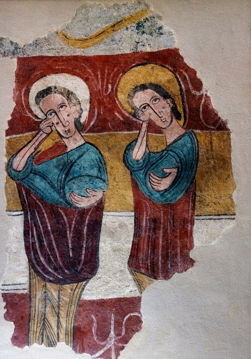 Vægmaleri Oprindelse kirke Santa Eulalia de Mérida i Sus