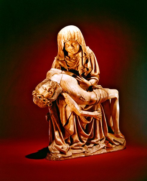 Pieta (se 391888 for detaljer) af Spanish School