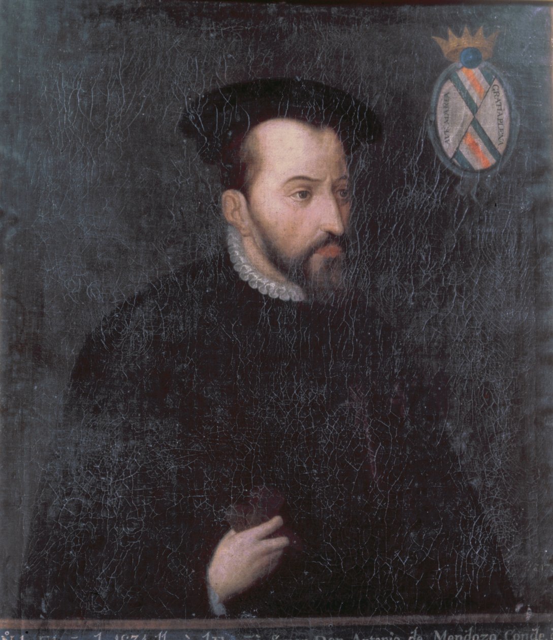 Portræt af Antonio de Mendoza, ca. 1534 (olie på lærred) af Spanish School