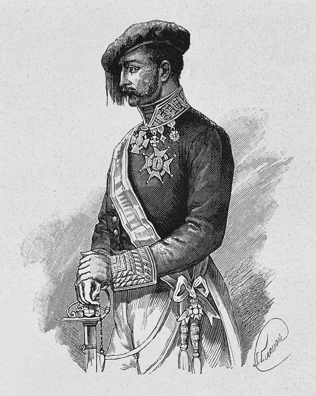 Portræt af Carlist-general Tomas Zumalacarregui (1788-1835) af Spanish School
