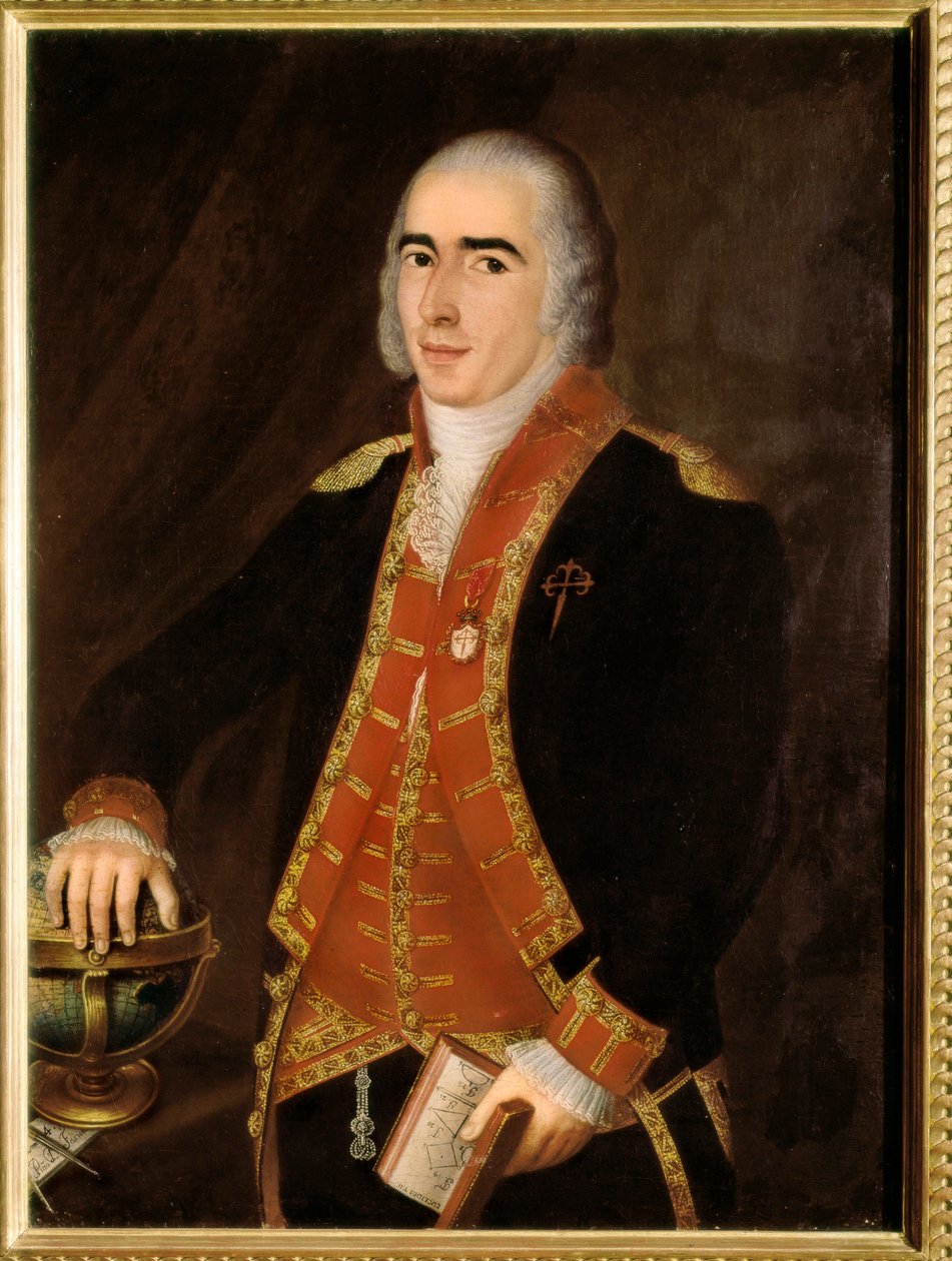 Portræt af Francisco ALSEDO BUSTAMANTE (1758-1805), sømand og spansk militær. Anonymt maleri af den spanske skole. Madrid, Søfartsmuseet. af Spanish School