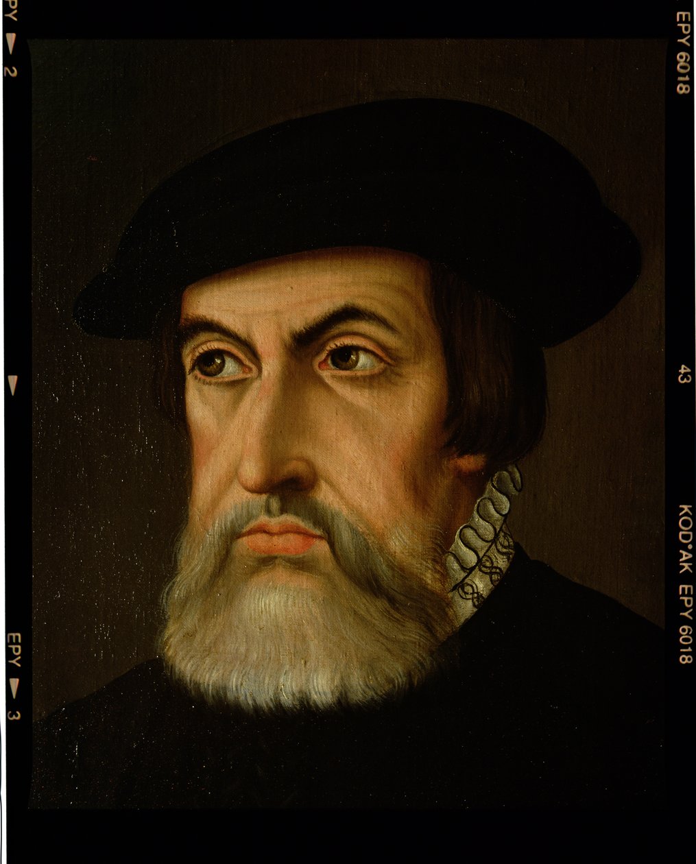 Portræt af Hernan Cortes (1485-1547) (olie på lærred) af Spanish School
