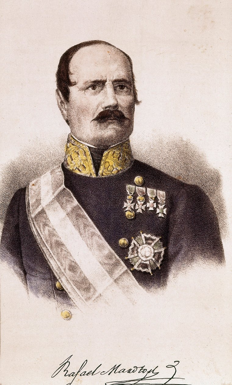 Portræt af Rafael Maroto (1783-1847), 1800-tallet (gravering) af Spanish School