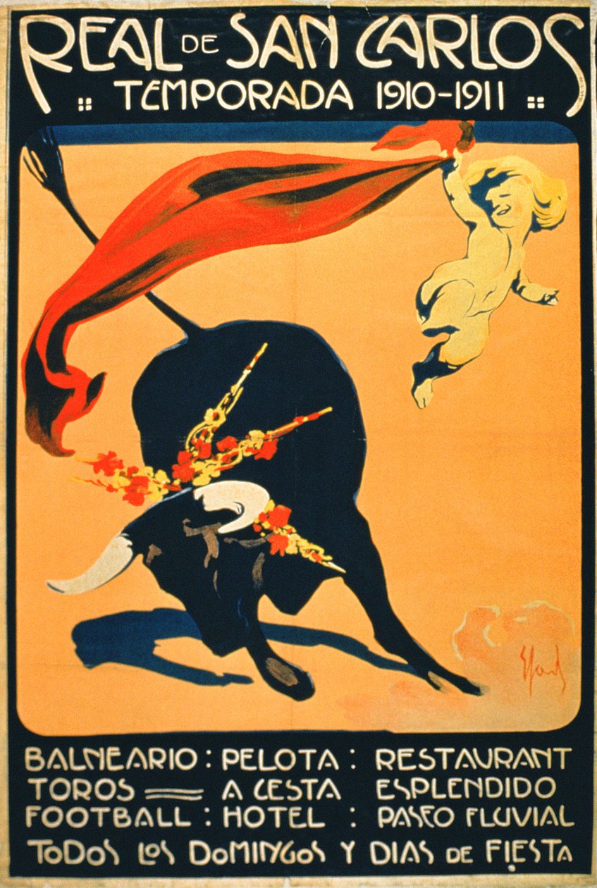 Plakat, der reklamerer for begivenhederne i 