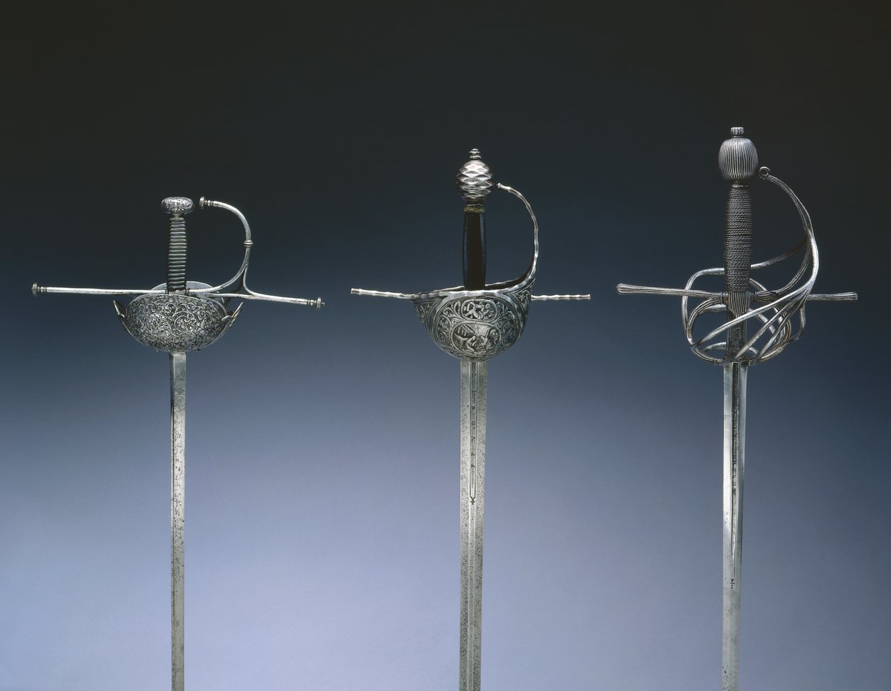 Rapiers, ca. 1650 (stål, læder og træ) af Spanish School