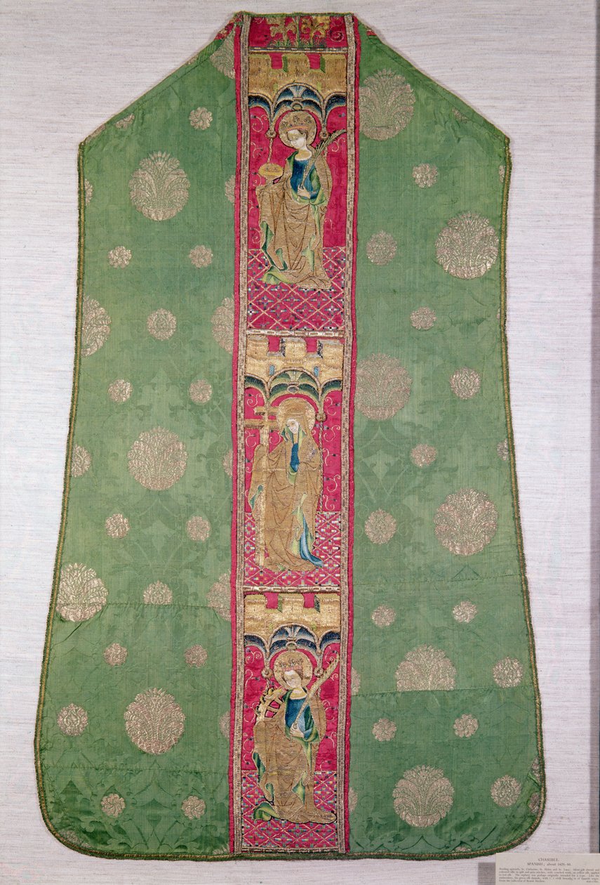 Spansk Chasuble, ca. 1425-50 (broderet silke) af Spanish School
