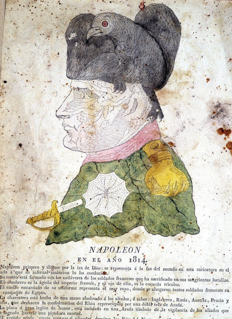 Spansk tegneserie af Napoleon 1 af Spanish School