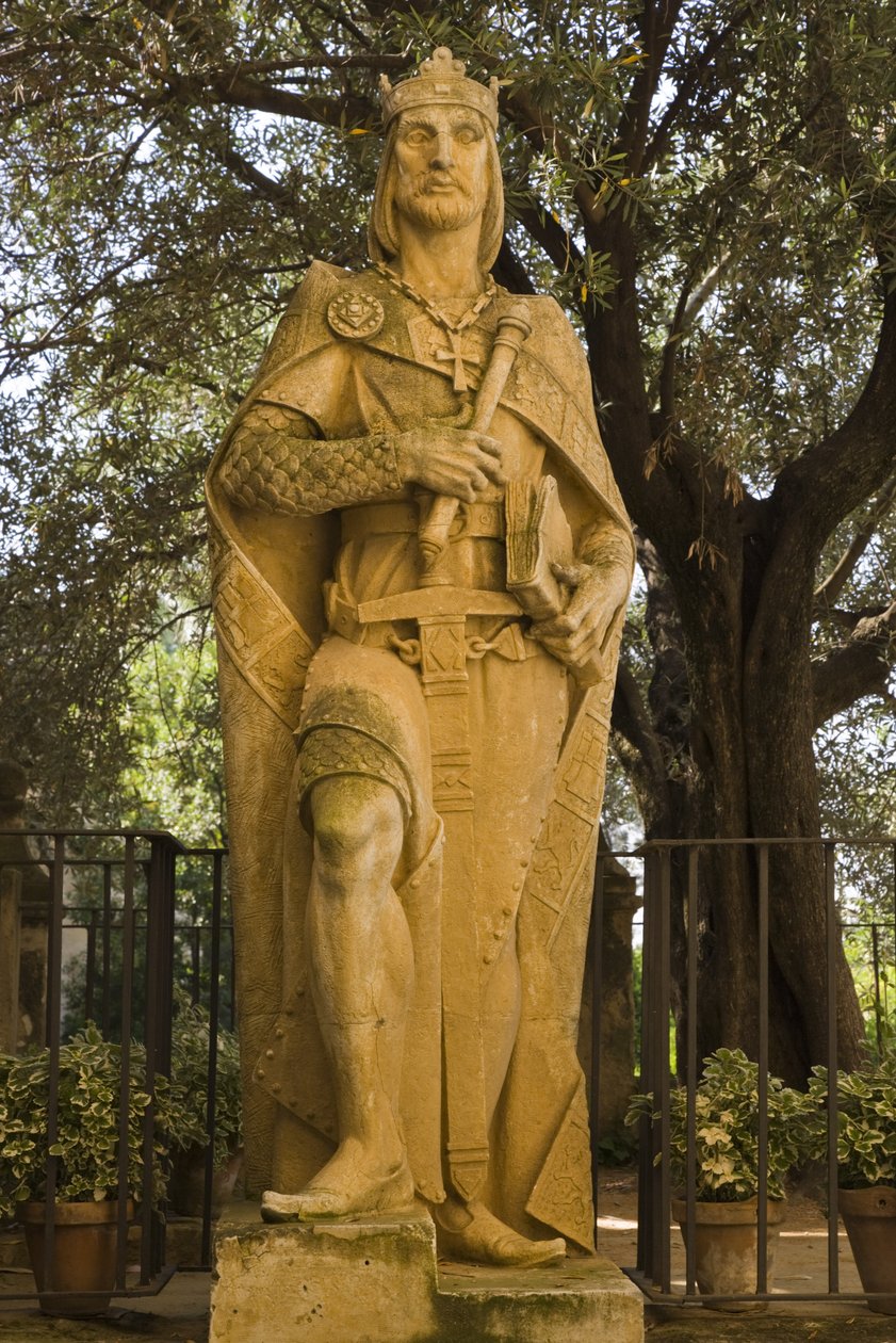 Statue af Alfonso X El Sabio af Spanish School