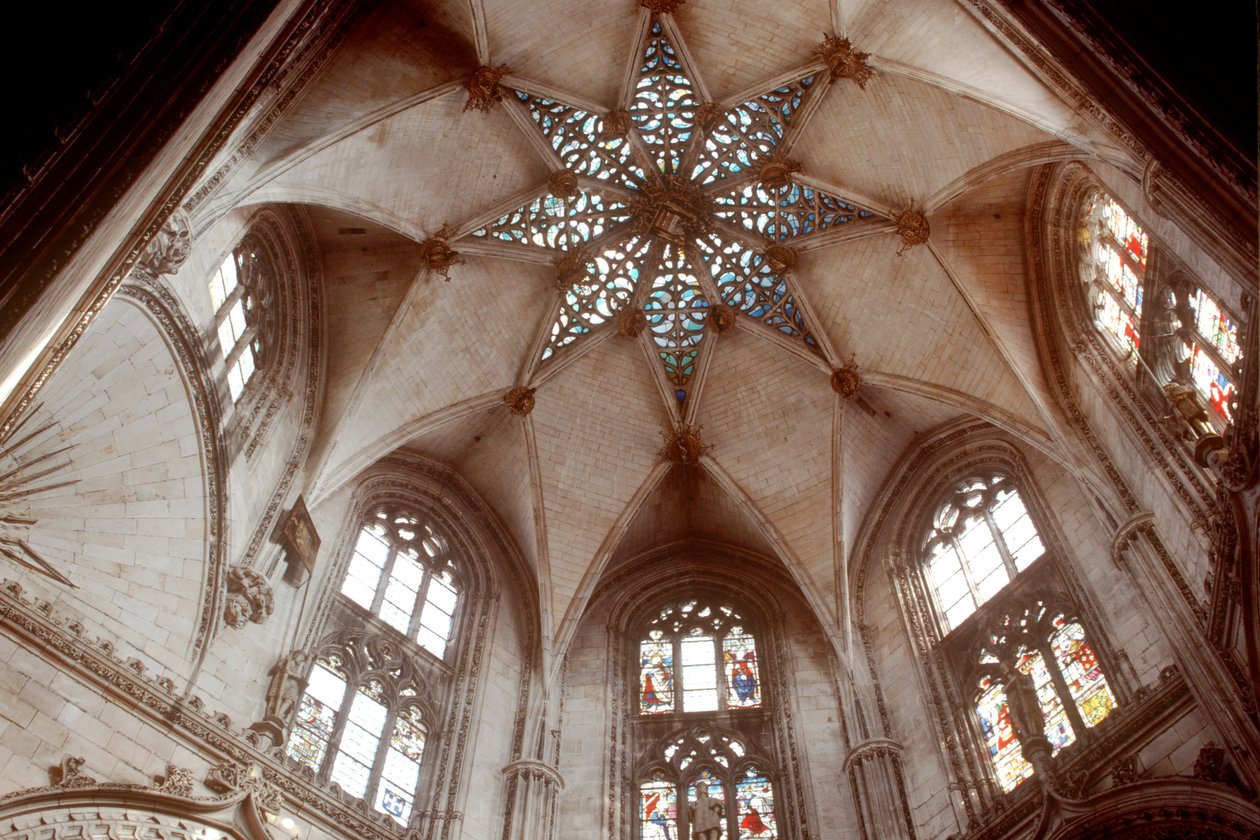Loftet på Capilla del Condestable, slutningen af det 15. århundrede af Spanish School