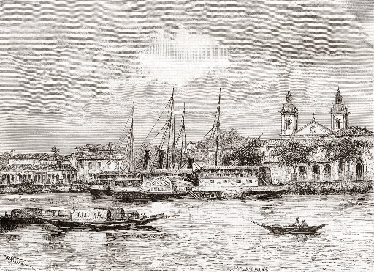 Havnen i Manaus, Amazonas-staten, det nordlige Brasilien af Spanish School