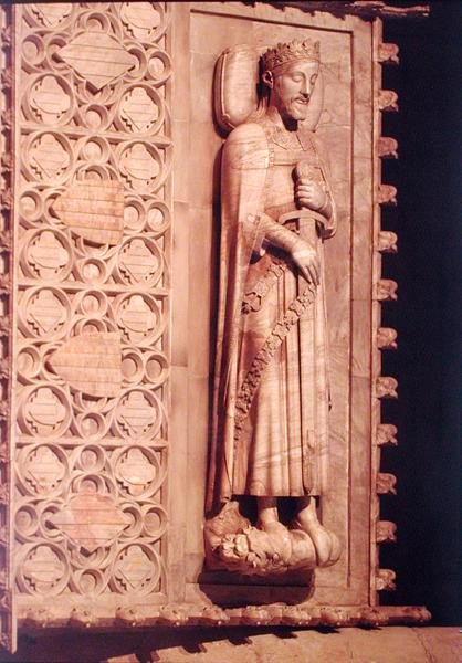Tomb of James I the Conquistador (1207-76) (marmor) af Spanish School