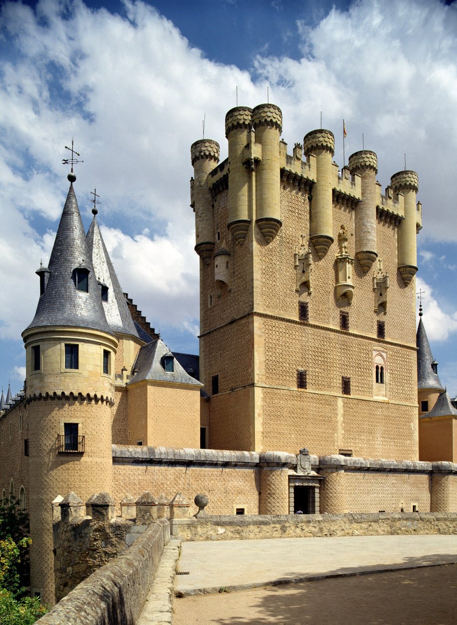 Udsigt over indgangen til Alcazar, fra nordøst af Spanish School