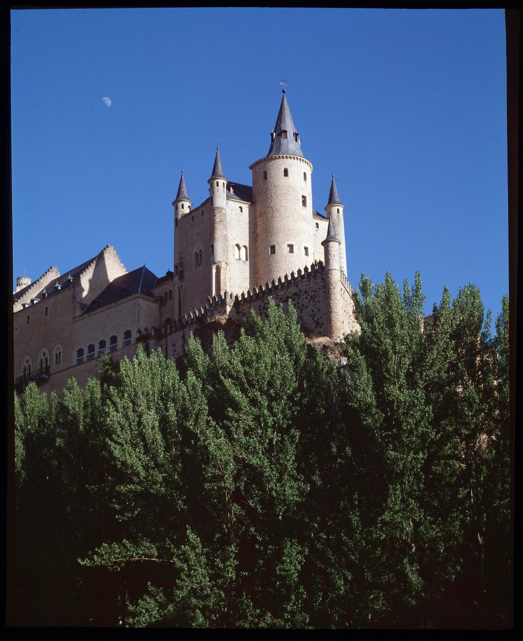 Udsigt over alcazar af Spanish School