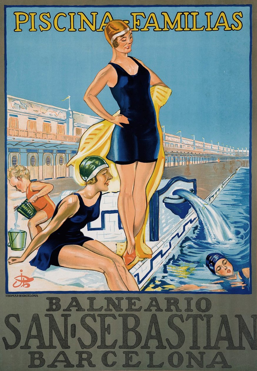 Vintage Barcelona Spa Resort plakat af Spanish School