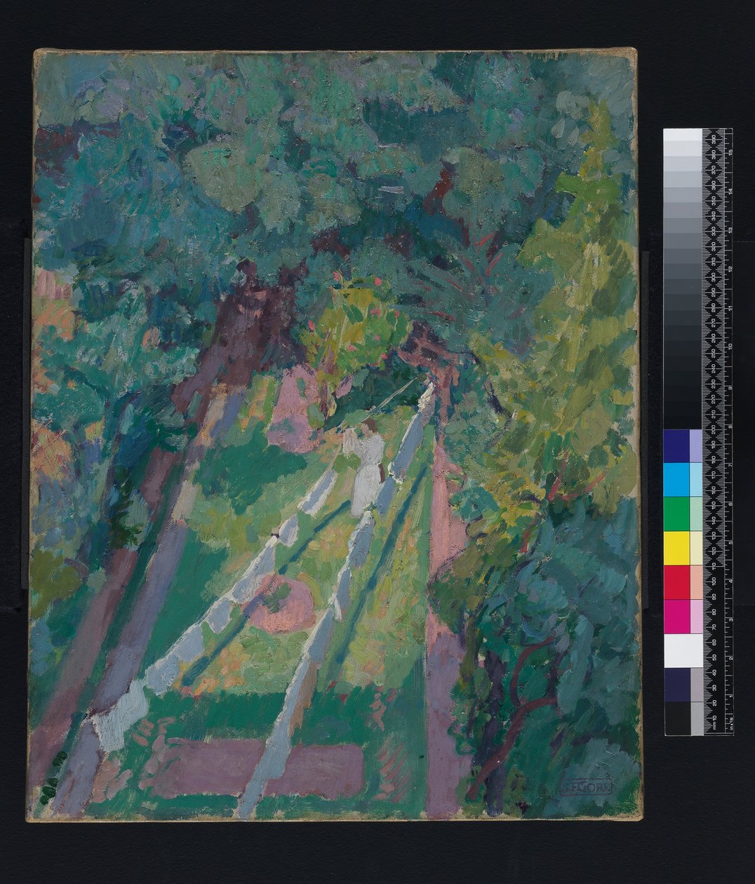 Udsigt fra vinduet ved 6 Cambrian Road, Richmond, før 1914 af Spencer Frederick Gore