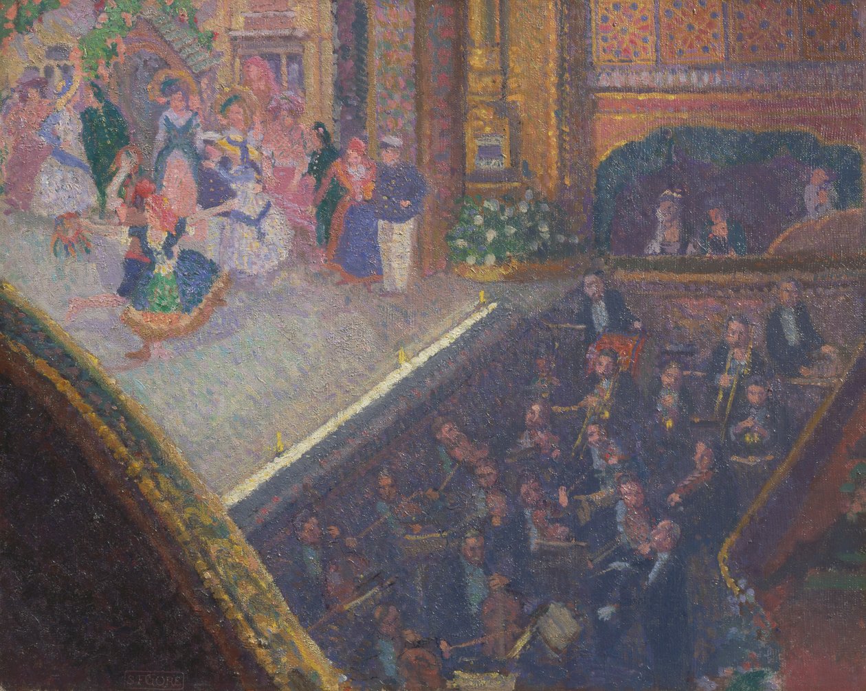 Balletscene fra "On the Sands" af Spencer Frederick Gore
