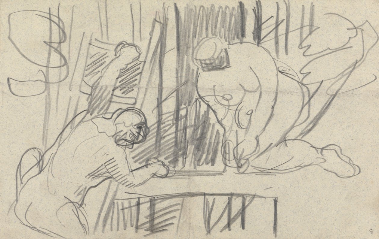 Cave of the Golden Calf: Studie af et træhus med primitive mennesker af Spencer Frederick Gore