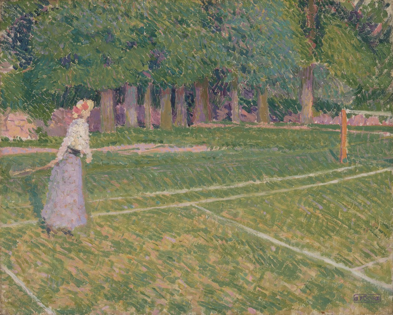 Tennis på Hertingfordbury af Spencer Frederick Gore