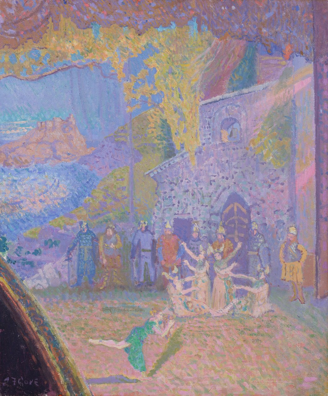 The Dance of the Spirit of Ireland, Alhambra Music Hall, 1910 af Spencer Frederick Gore