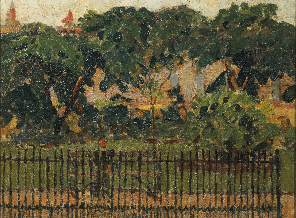 The Park Railings, Mornington Crescent af Spencer Frederick Gore
