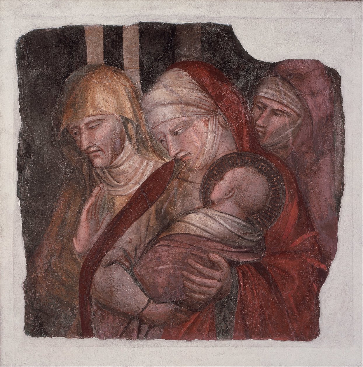 Barnet Johannes Døberen præsenteret for Zacharias af Aretino Luca Spinello or Spinelli
