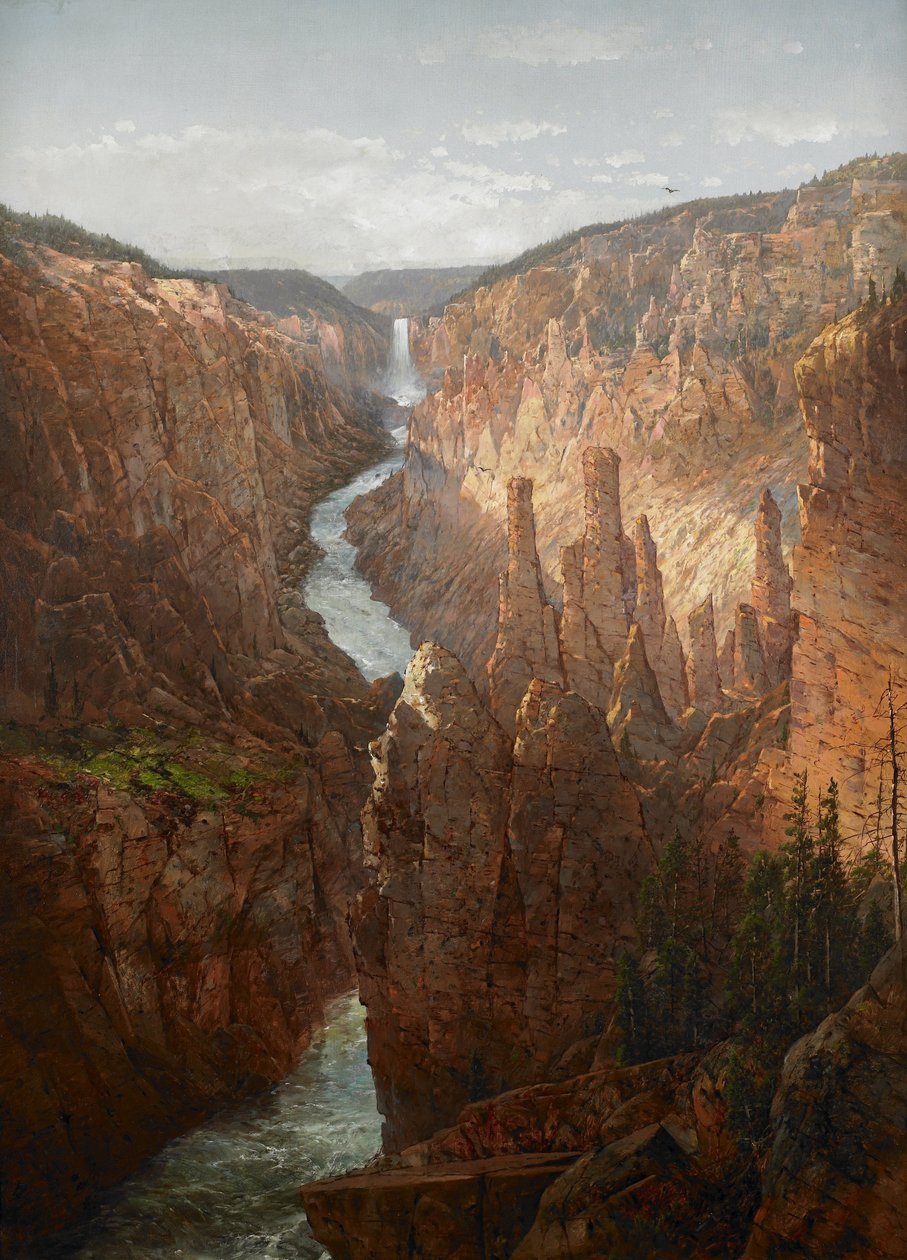Grand Canyon, Yellowstone -floden af William Sonntag