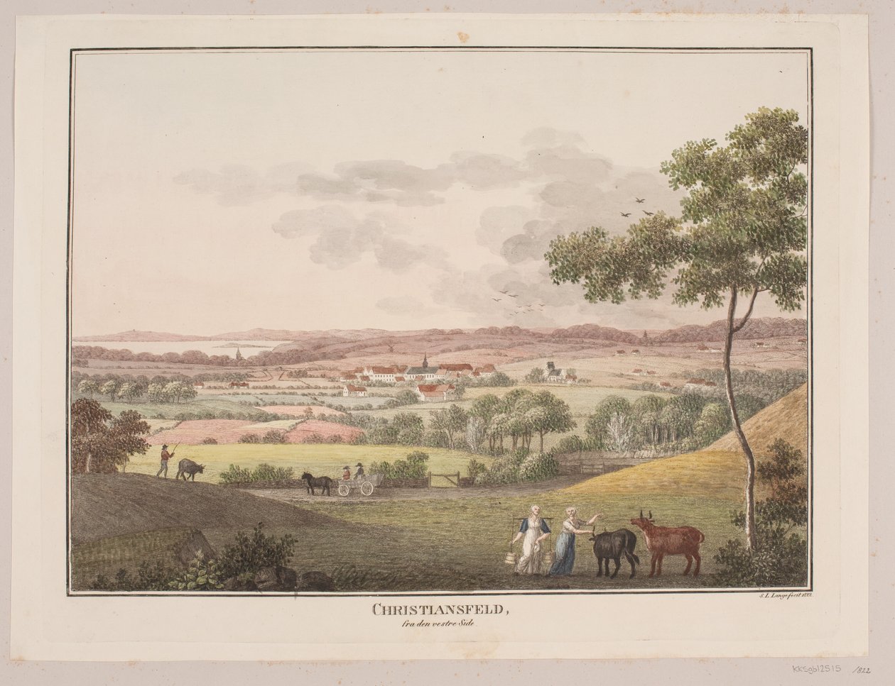 Christiansfeld, fra den vestlige side af Søren L. Lange
