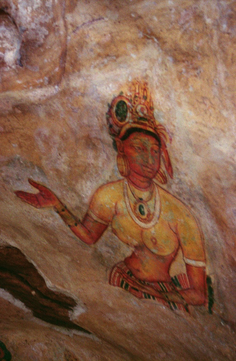 The Cloud Damsels, fra Rock Fortress (detaljer) af Sri Lankan School