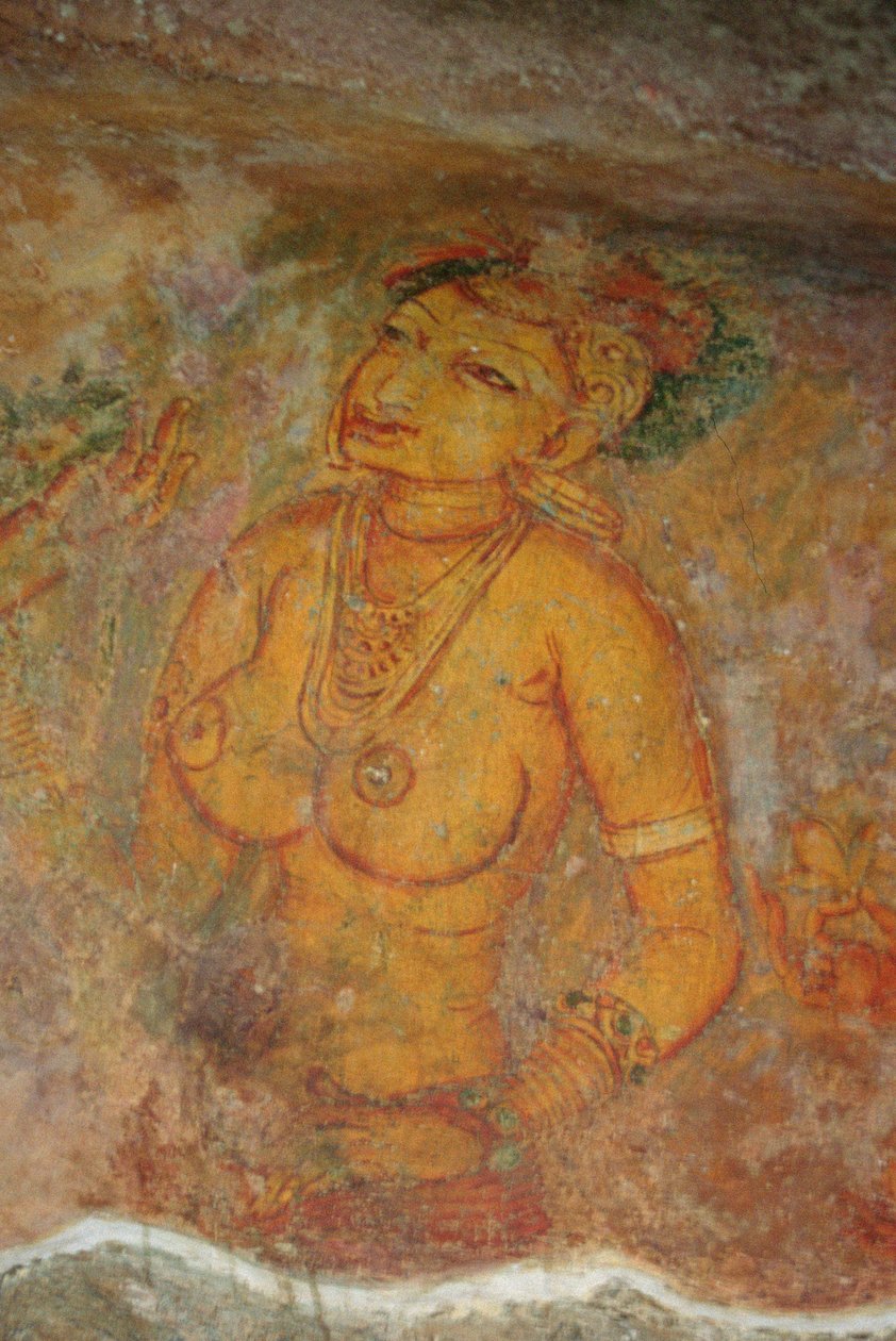 The Cloud Damsels, fra Rock Fortress (detaljer) af Sri Lankan School