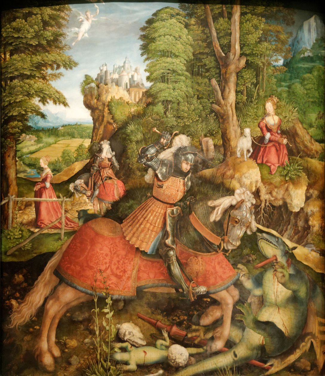 Saint George (George of Lydda) dræber dragen af Unbekannt Unbekannt