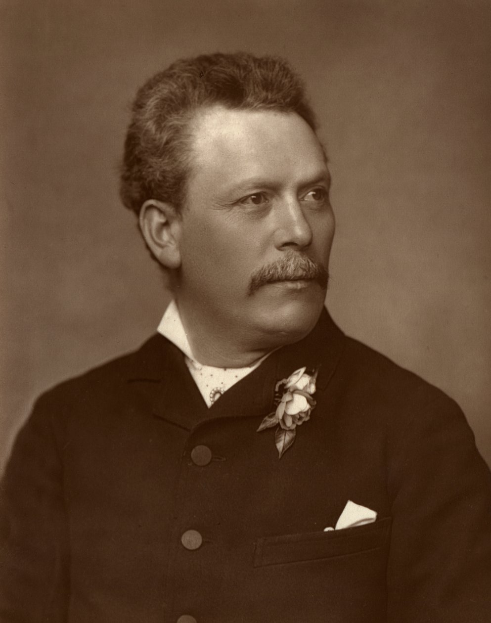 Lionel Brough, britisk skuespiller, 1884 af St James