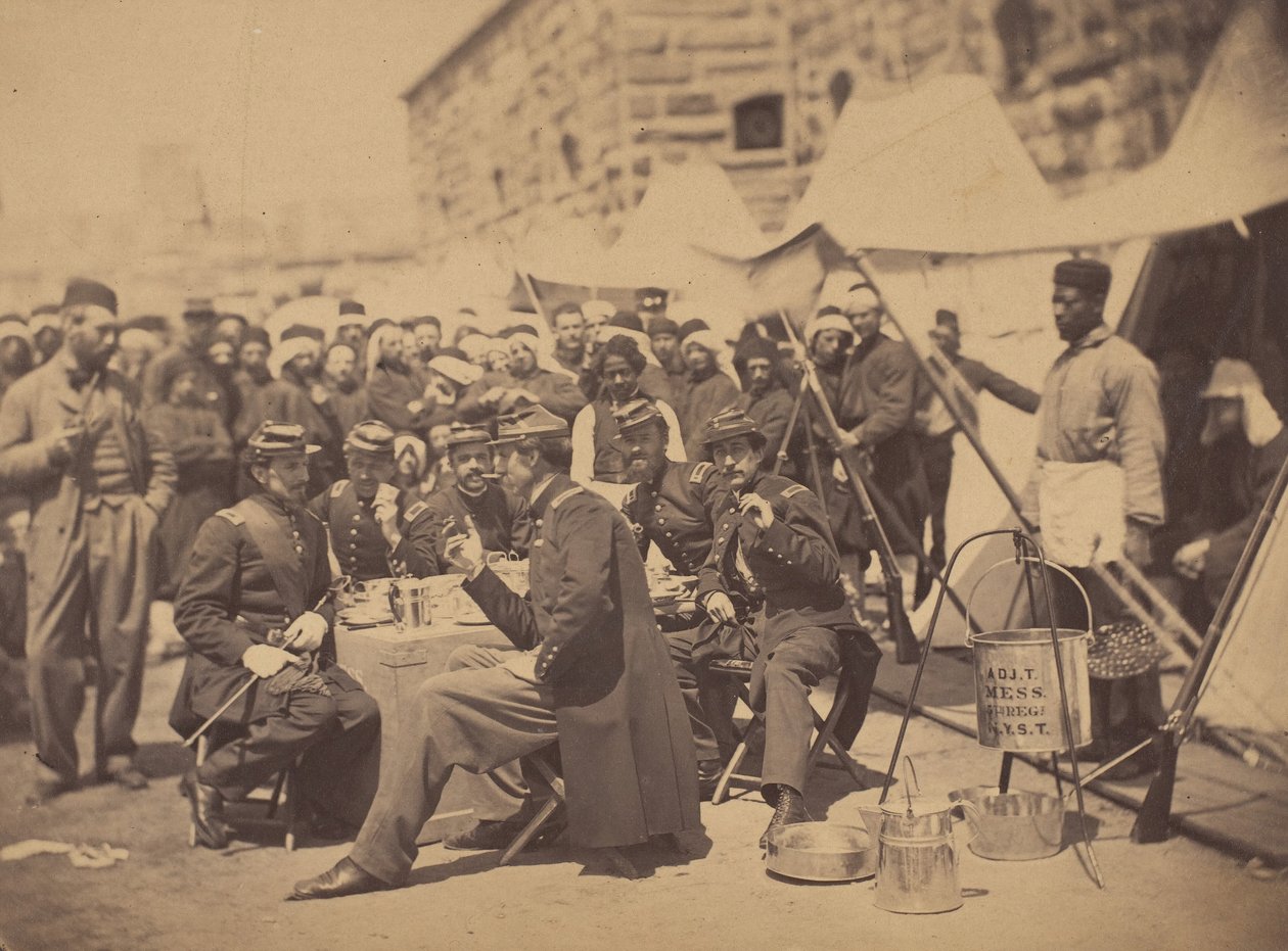 Duryea Zouaves, Fort Schuyler Adjutants Mess, 18. maj 1861. af Stacy