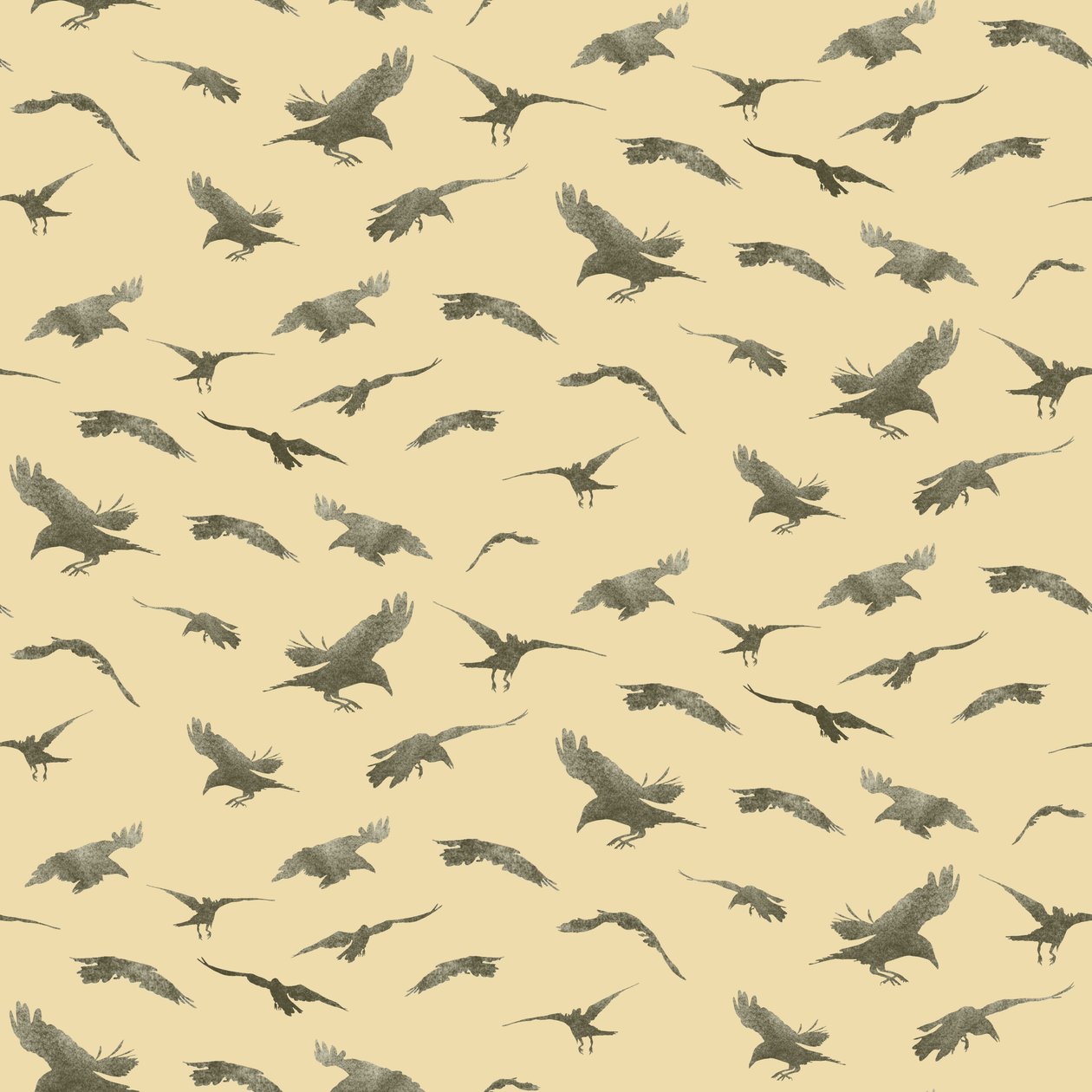 Kragernes mønster, 2021 (grafitblyant  digital) af Stacy Hsu