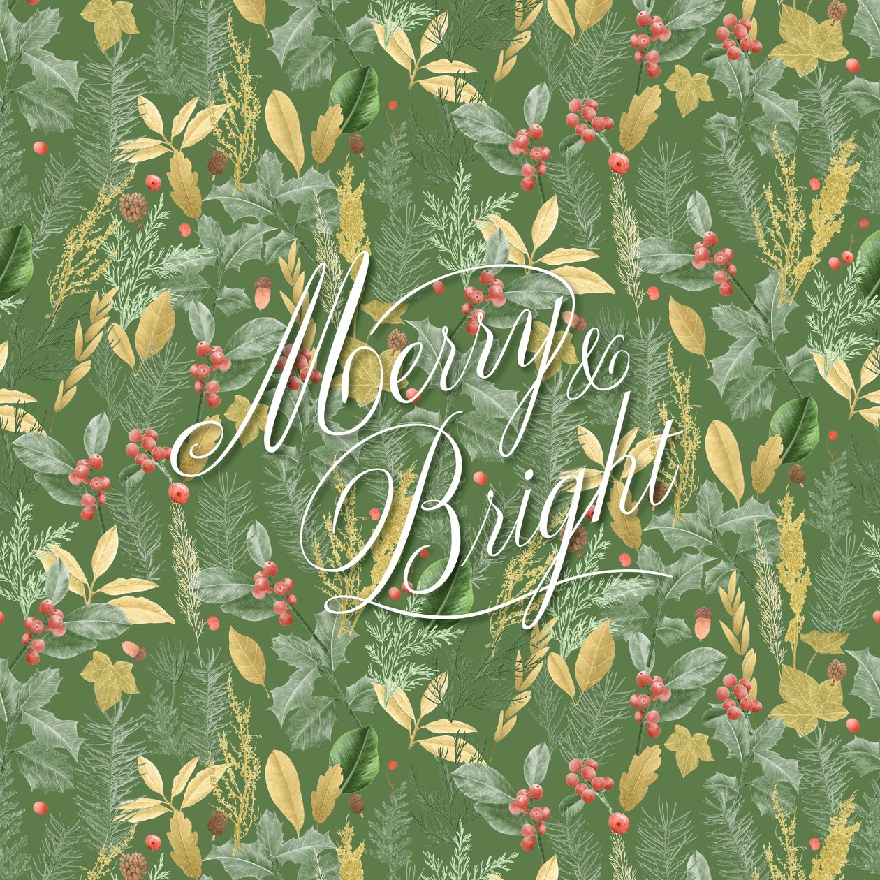 Merry  Bright, 2021 (grafitblyant  digital) af Stacy Hsu