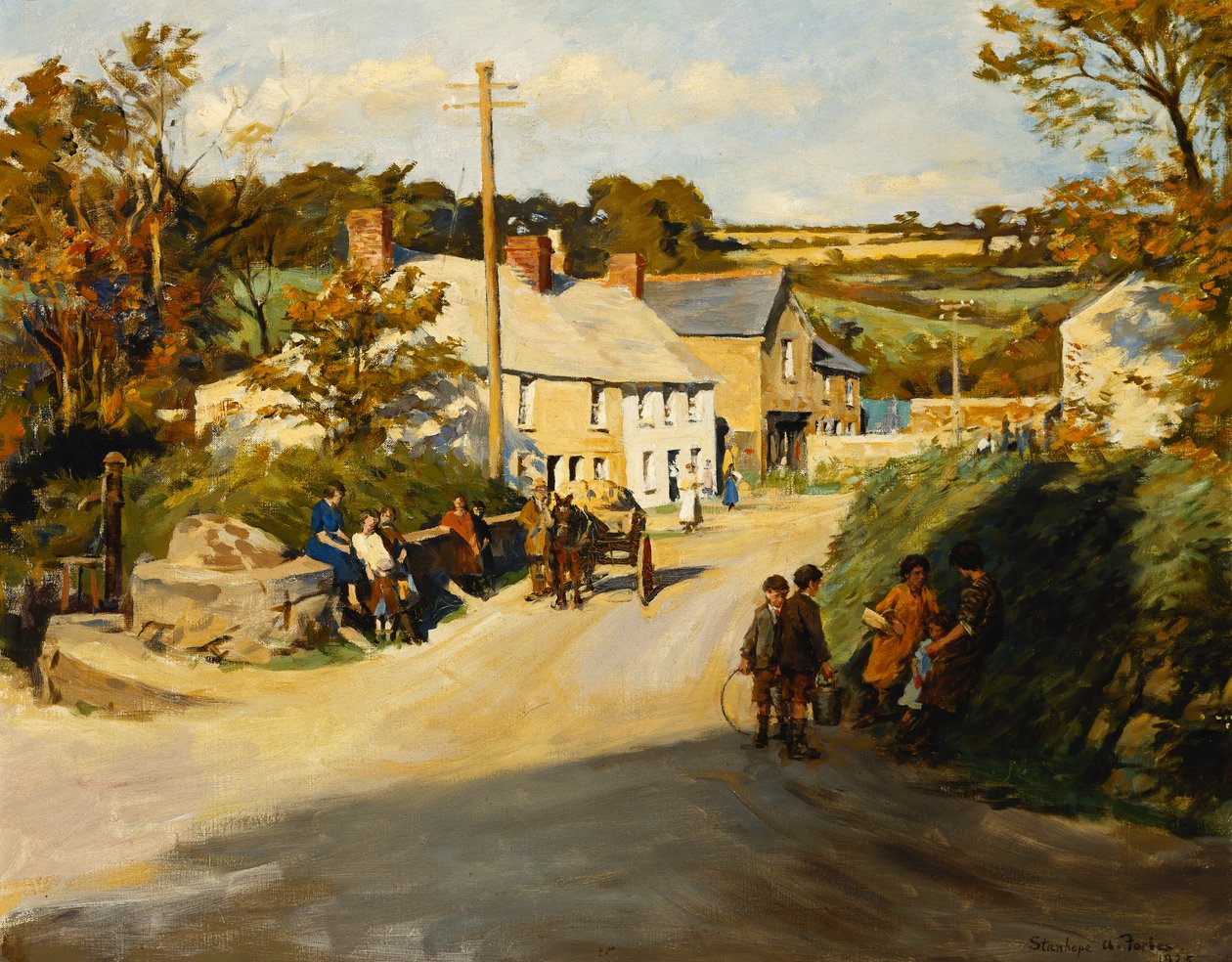 En kornisk landsby af Stanhope Alexander Forbes