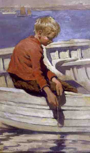 Dreng fiskeri af Stanhope Alexander Forbes