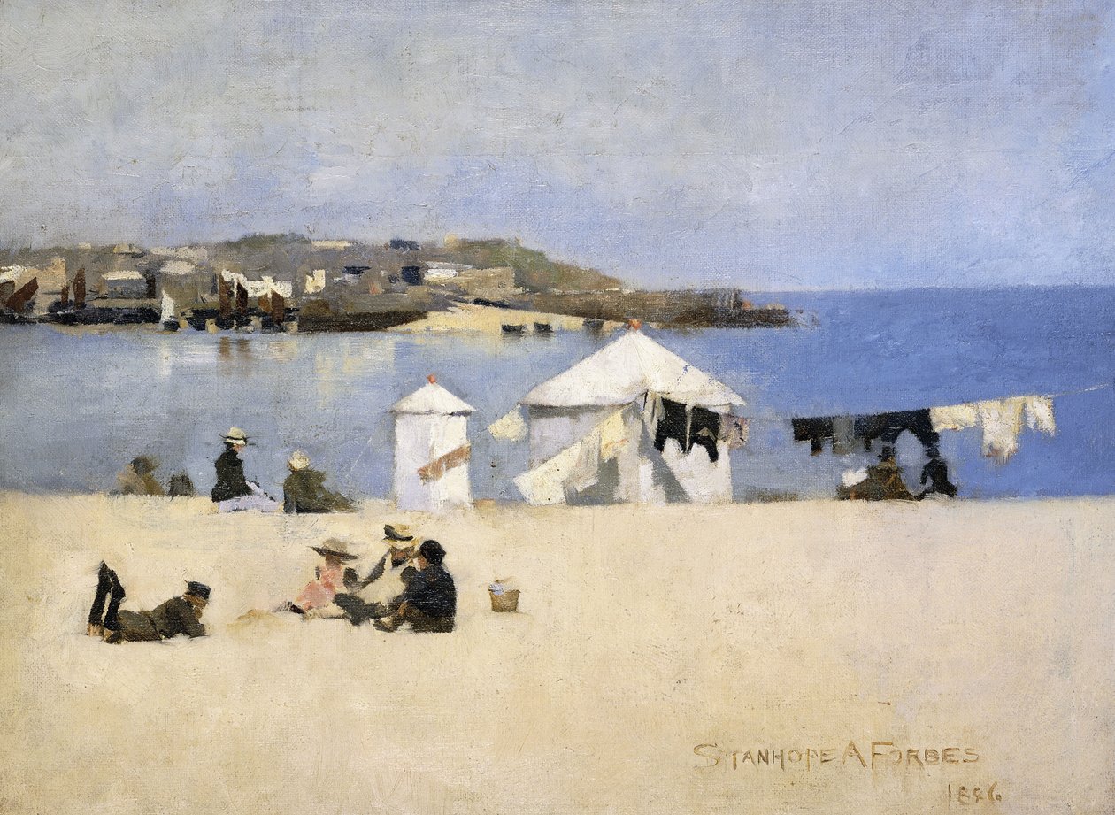 Børn på stranden, St. Ives af Stanhope Alexander Forbes