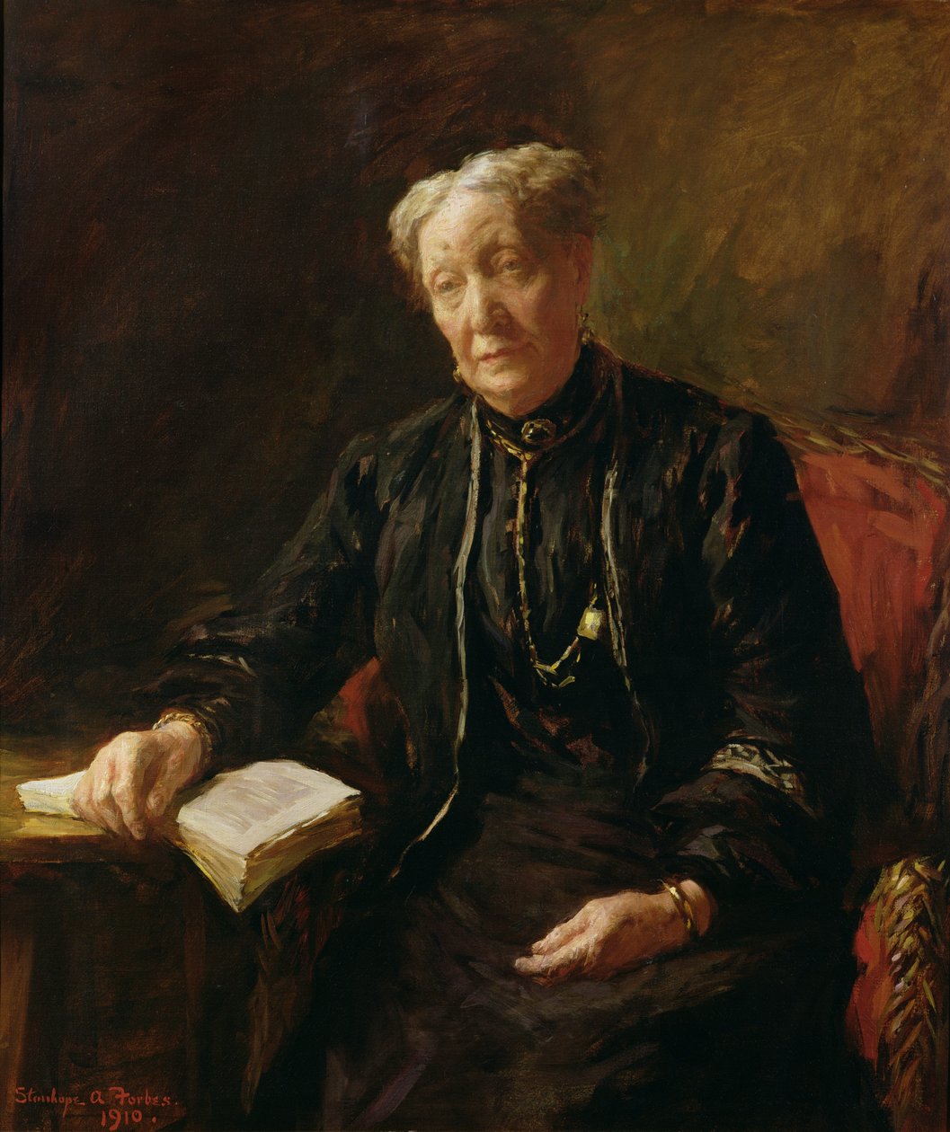 Fru Forbes, kunstnerens mor af Stanhope Alexander Forbes