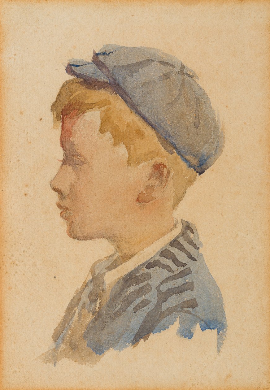 Portræt af Alec, ca. 1904 (akvarel på papir) af Stanhope Alexander Forbes